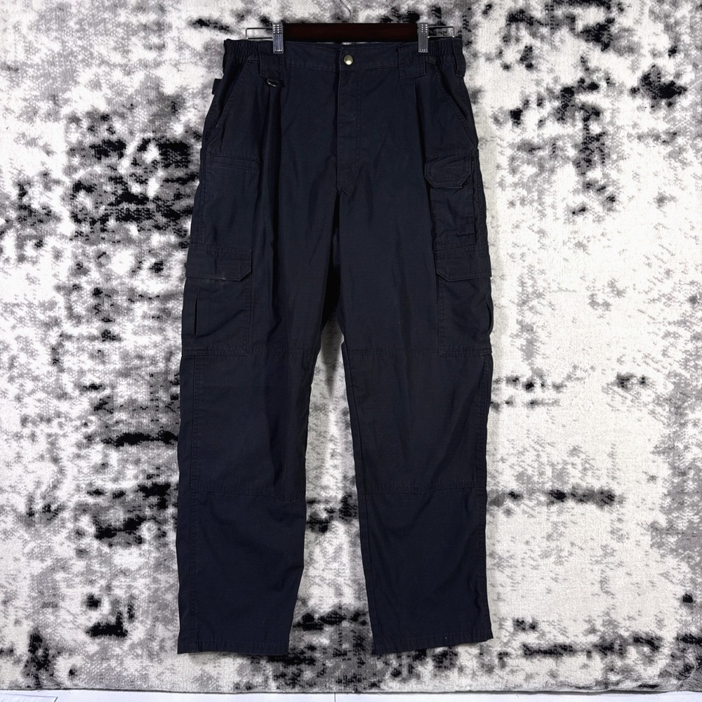 5.11 Tactical Pants Mens Size 34x34 Black Ripstop Cargo Tactical Utility Duty